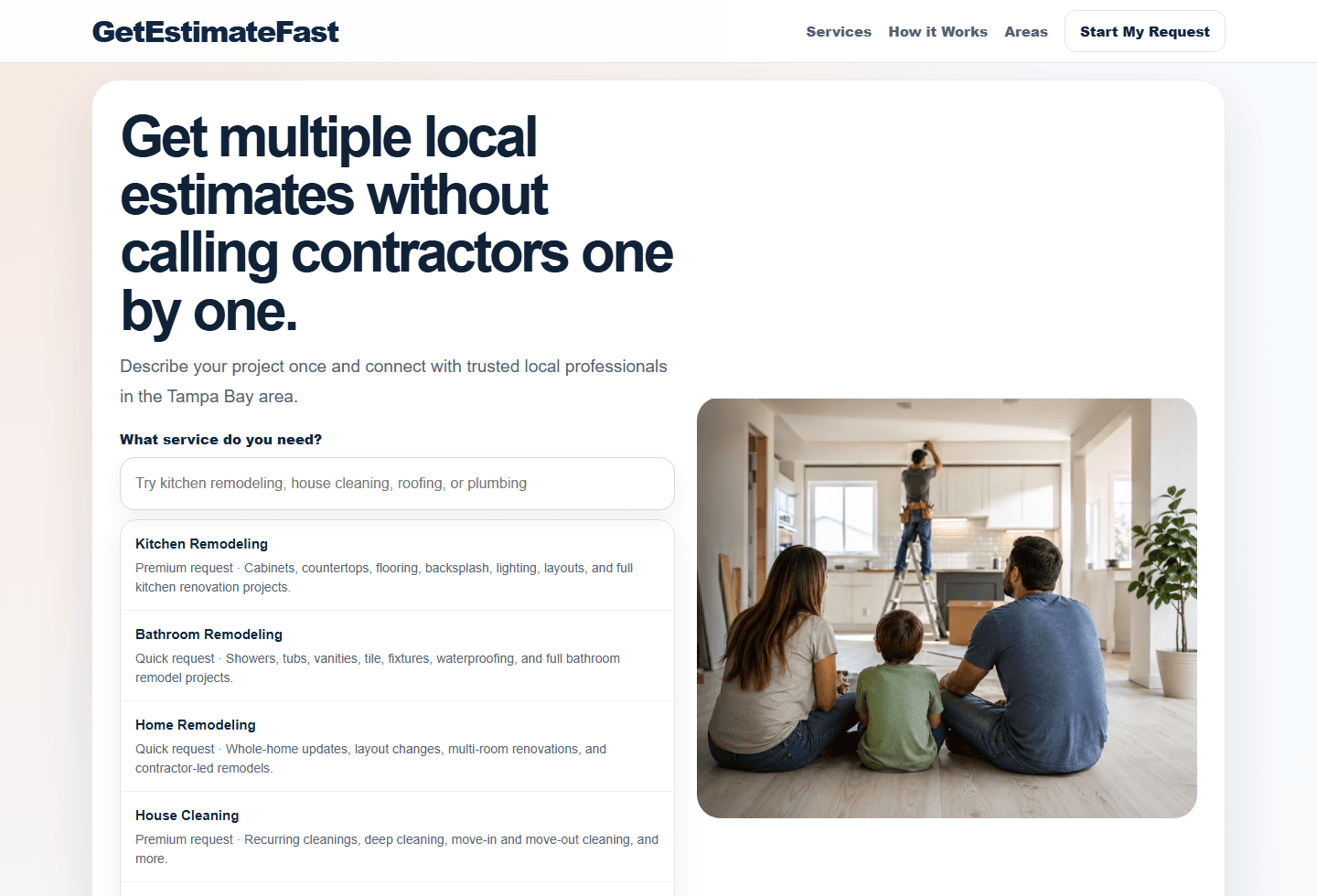 GetEstimateFast project screenshot